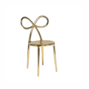 Krzesło Ribbon, metalowe, złote, QeeBoo, DUTCHHOUSE