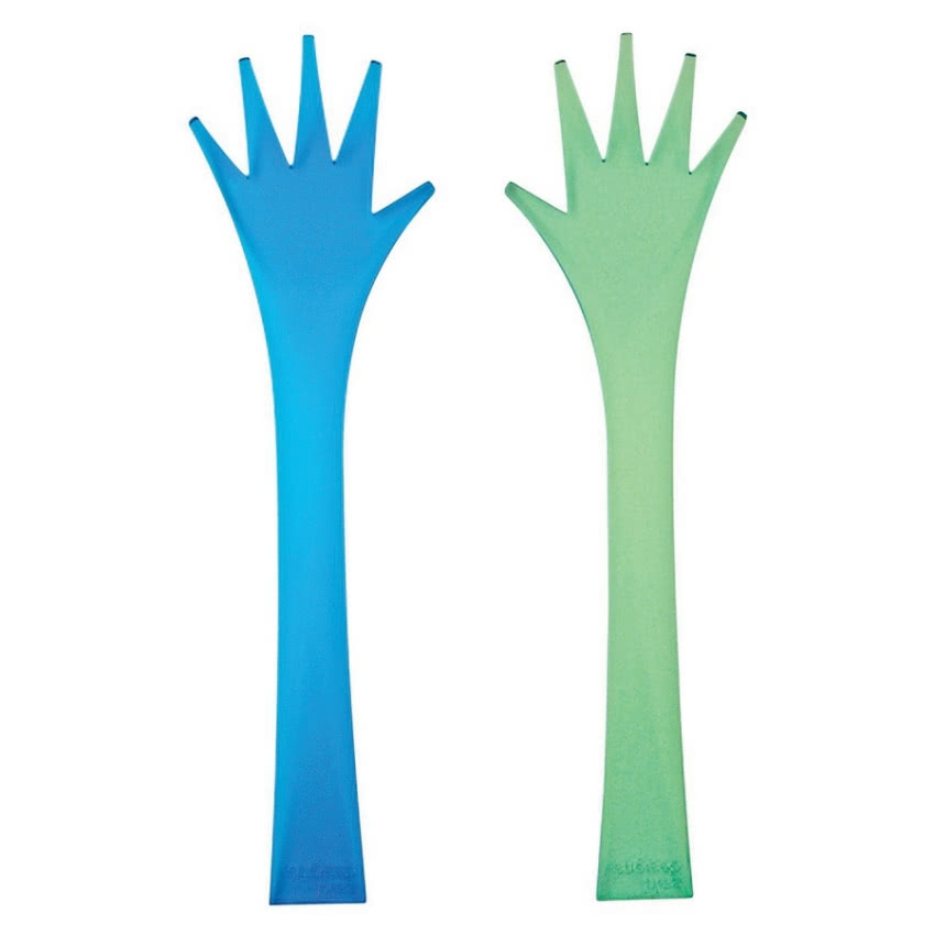 Sztućce do sałaty Zak! Eden w kształcie zielonej...