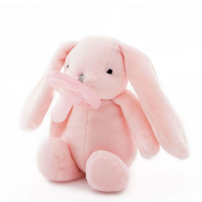 Smoczek uspokajający z przytulanką Pink Bunny,...