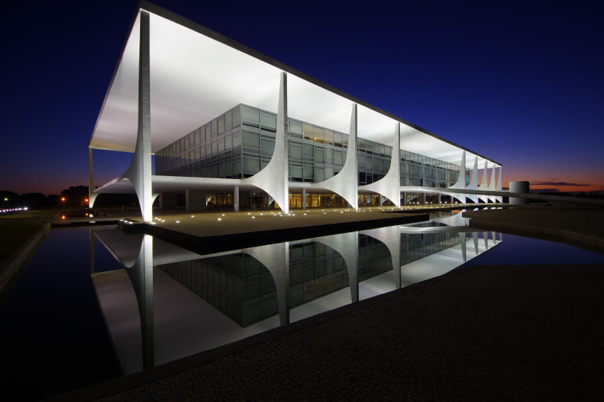 Palácio do Planalto w Brasilii, proj. O....