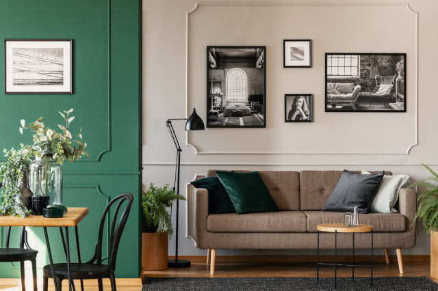 beżowy kolor ścian