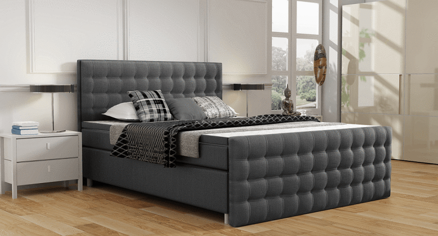 New York - eleganckie, stylowe łóżko z miejskim charakterem