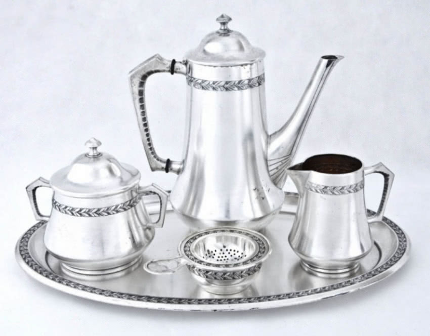 Zestaw do herbaty z liściem wawrzynu, Niemcy,...