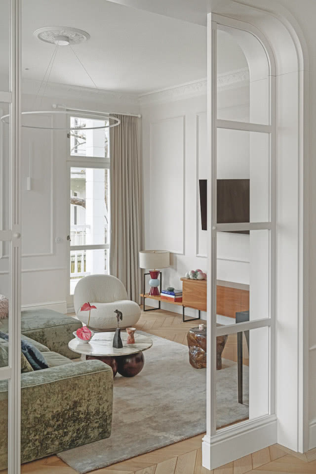 salon wnętrza w stylu secesyjnym