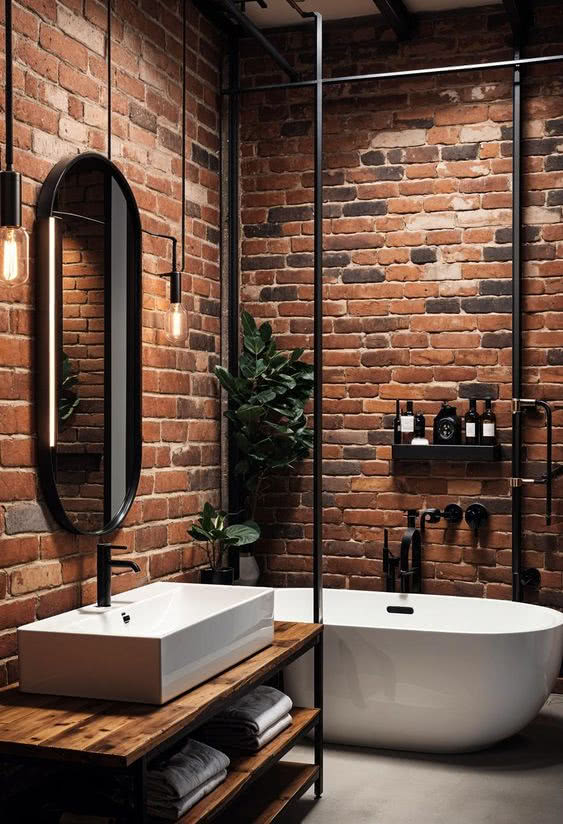 łazienka w stylu industrialnym