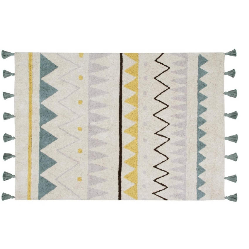 Dywan Azteca Natural - Vintage Azul 120x160 cm,...