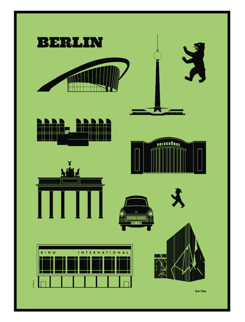 Numerowany i sygnowany plakat "Berlin" z...