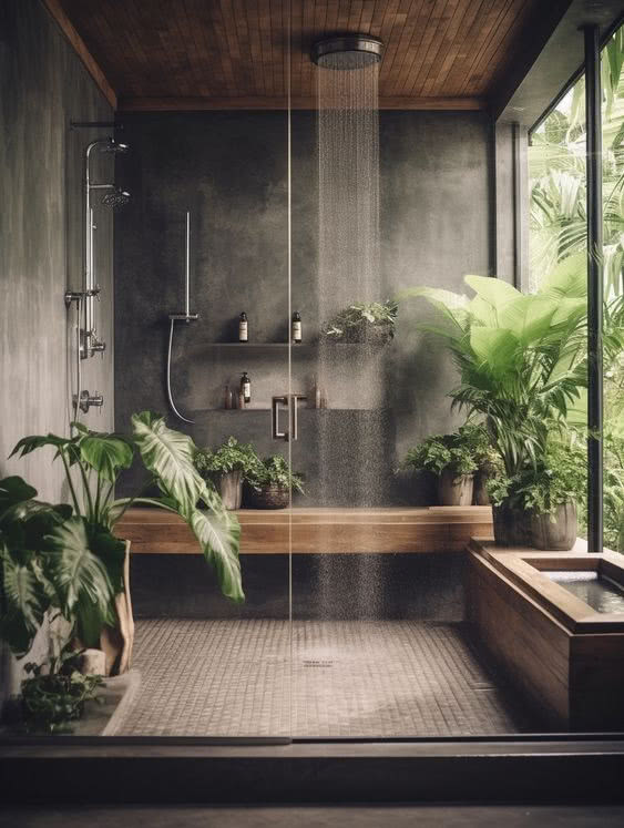 łazienka w stylu industrialnym