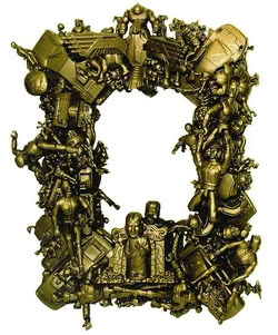 Rama lustra z plastikowych zabawek, Ryan...