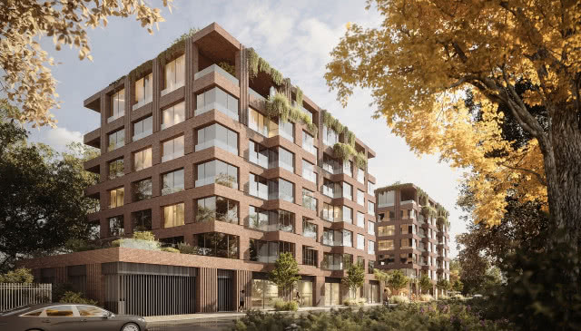 Wizualizacja inwestycji "T17" na Księżym Młynie w Łodzi