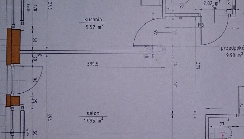 Rozplanowanie kuchni i salonu