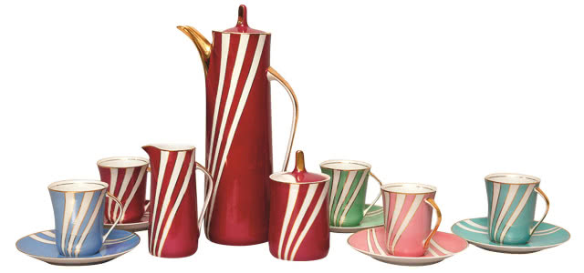 Serwis do kawy Krokus, Ćmielów, proj. Wincenty Potacki