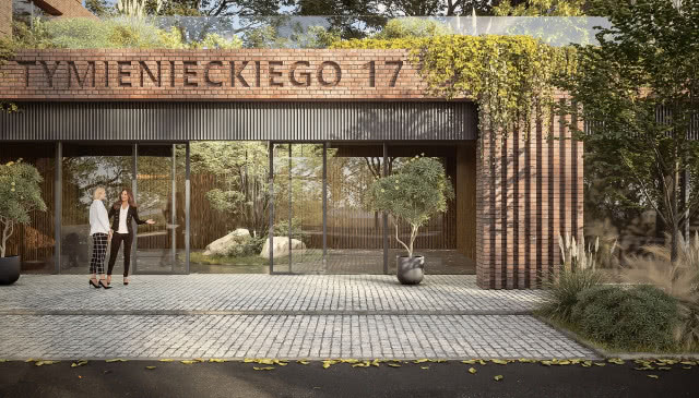 Wizualizacja inwestycji "T17" na Księżym Młynie w Łodzi