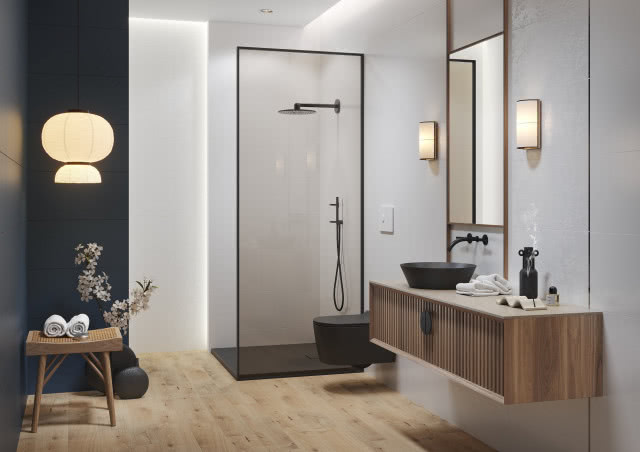 nowoczesna łazienka z prysznicem