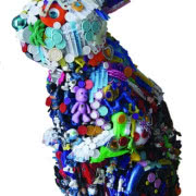 Doniczki z plastikowych figurek dinozaurów,...