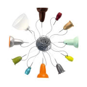 Blossom - pięć kloszy (Globe, Reccet, Rocket Alu...