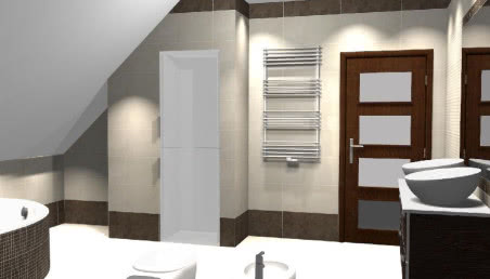 Farba zamiast płytek w łazience