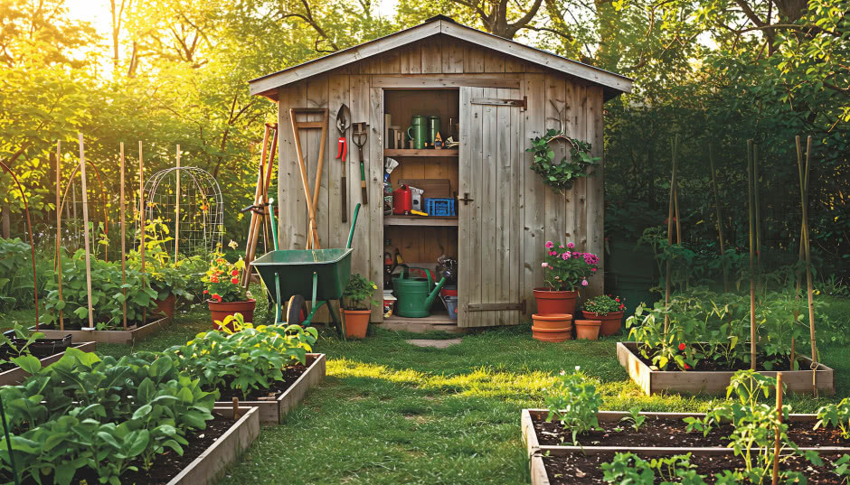 Domek narzędziowy - dobry sposób na porządek w ogrodzie!