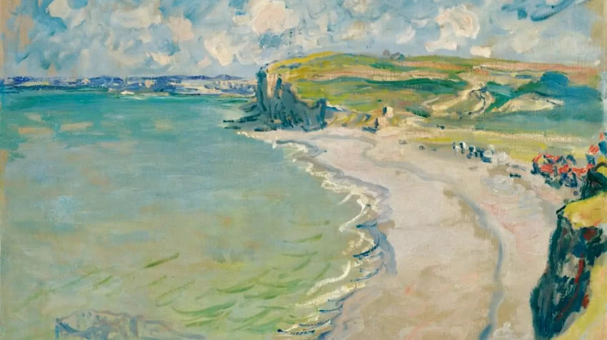 Claude Monet, "Plaża w Pourville", Muzeum...