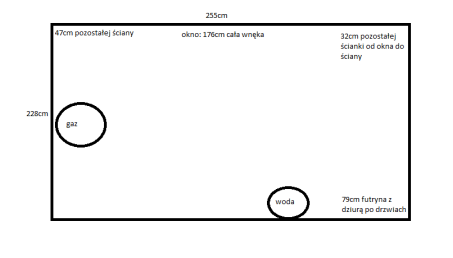 Kuchnia z dużym blatem roboczym