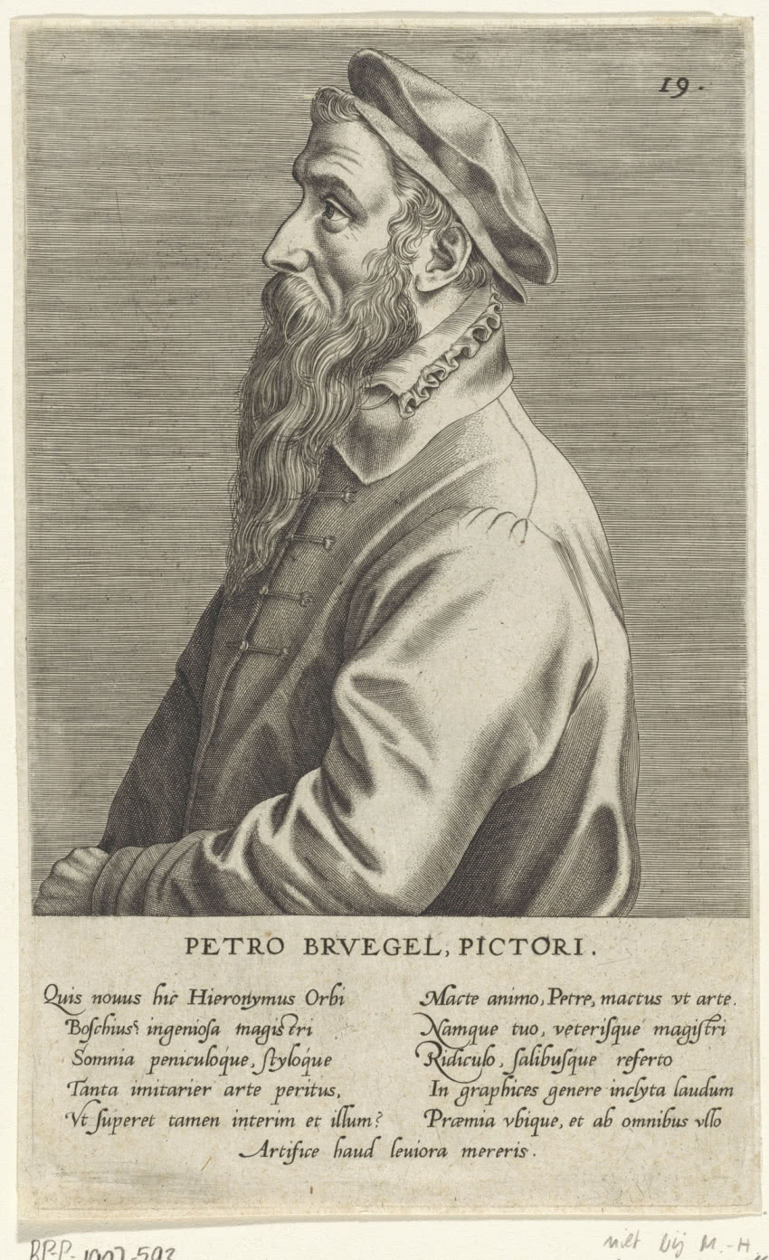 Johannes Wierix, Pieter Bruegel starszy, 1572...