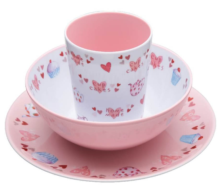 Zestaw naczyń Miniamo z melaminy, RED ONION - 59...