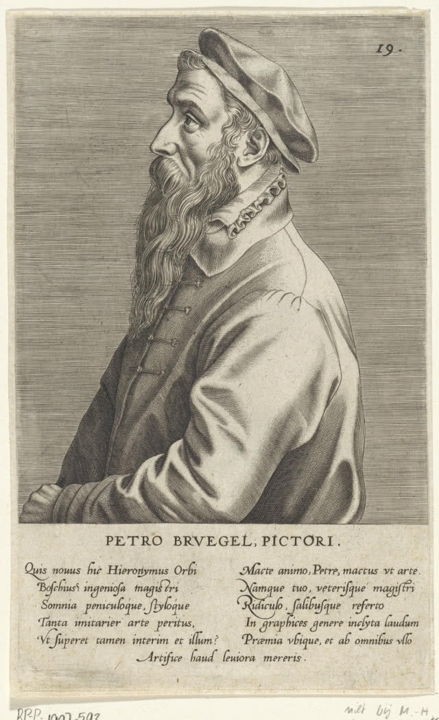 profil mężczyzny w kaftanie z długą brodą