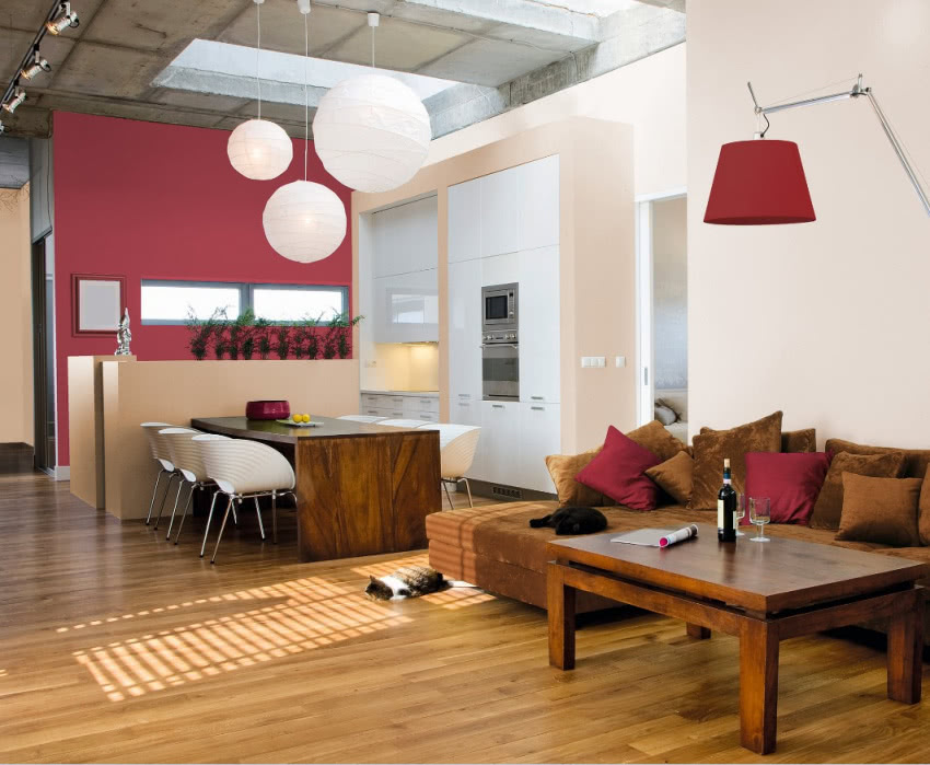 Ściany pomalowane wodorozcieńczalną lateksową...