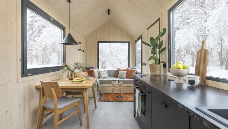 Design na 20 metrach kwadratowych. Odwiedziliśmy minidomek na Warmii!