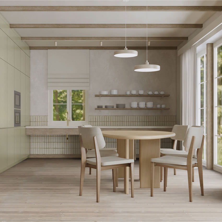 Wnętrze kuchni Domek B