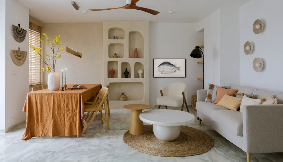 Mieszkanie w Hiszpanii inspirowane Andaluzją: wapienny tynk, łuki, ręcznie robione płytki