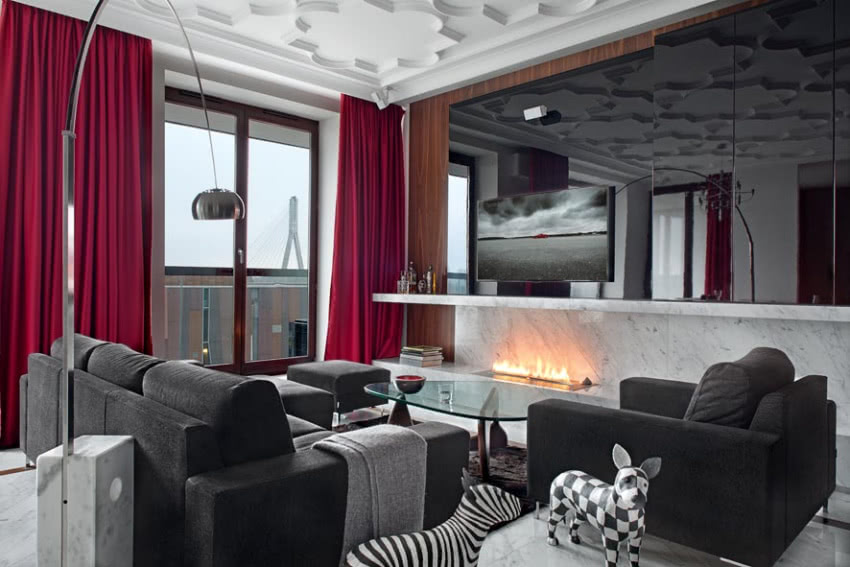 Wrażenie przestronności potęguje tutaj także...