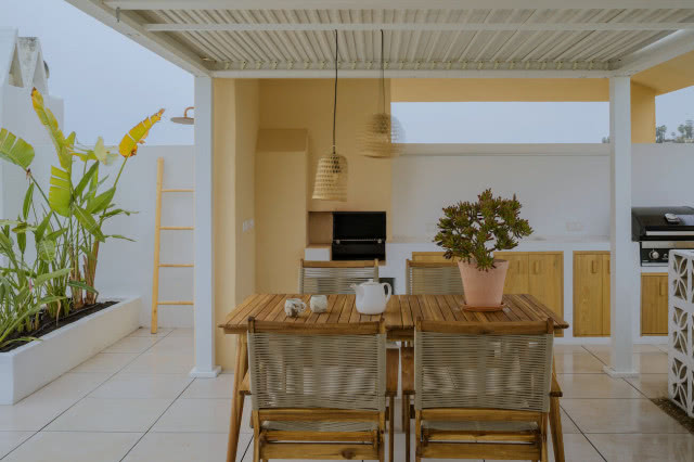 Kuchnia letnia na tarasie