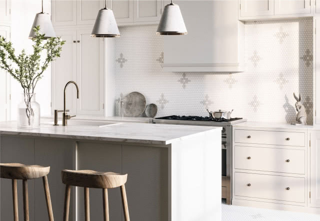 kuchnia, nad blatem mozaika