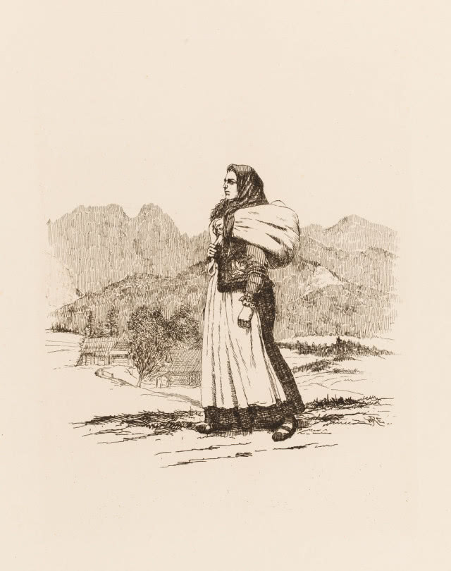 DESA Unicum, Walery Eliasz Radzikowski, Góralka z tobołem, est. 1500-2000 zł