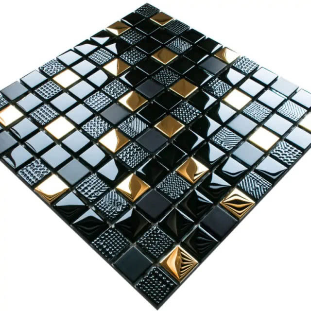 czarna mozaika