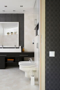 Elegancka minimalistyczna łazienka