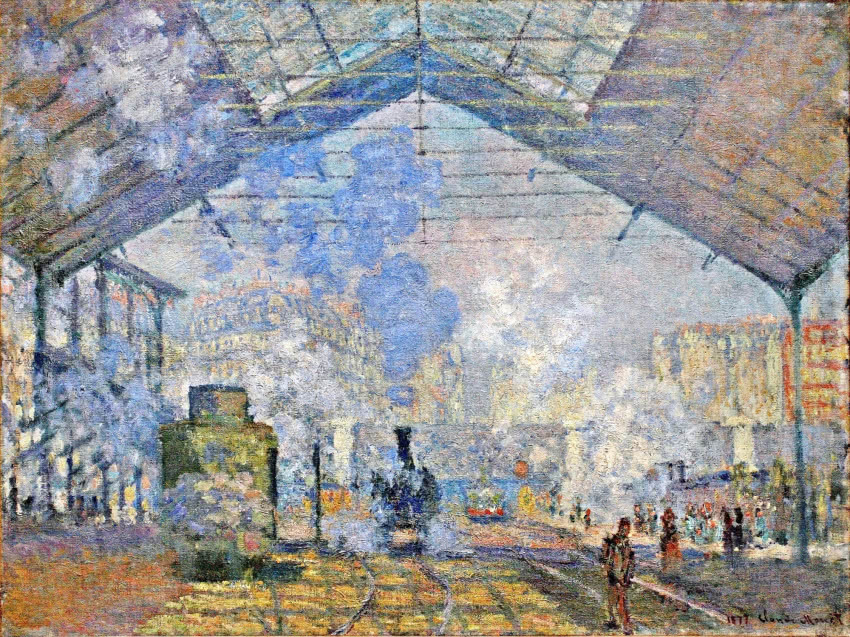 Claude Monet, "Dworzec Saint-Lazare"