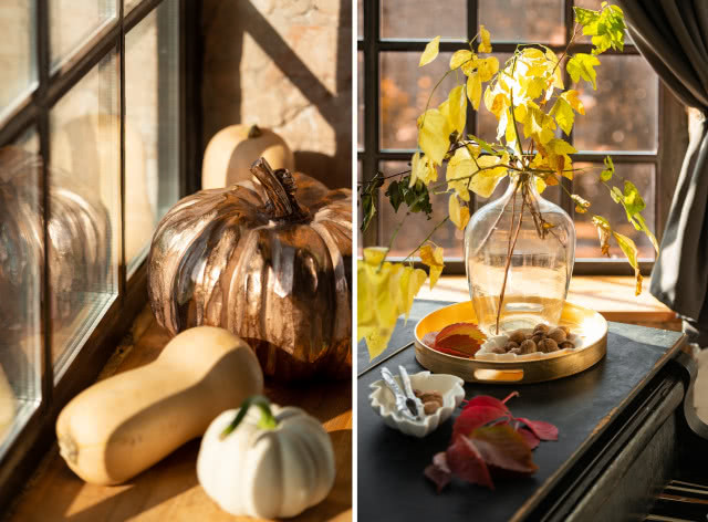 jesienny salon aranżacja