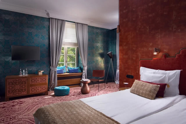 sypialnia urządzona w orientalnym stylu