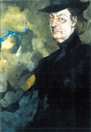 Jerzy Duda-Gracz, Obraz 1376. Portret Wiesława Ochmana  1990, olej, płyta, 91 x 71,5 cm, z kolekcji artysty