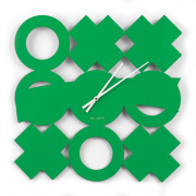 Zegar ścienny Tic-Tac-Toe, lakierowany metal,...