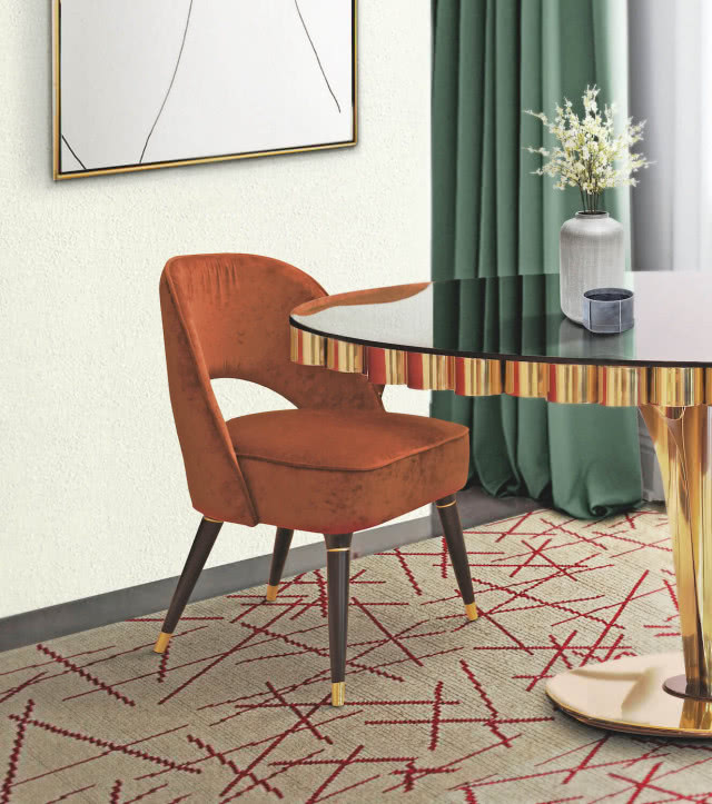 Krzesło tapicerowane w stylu lat 60.