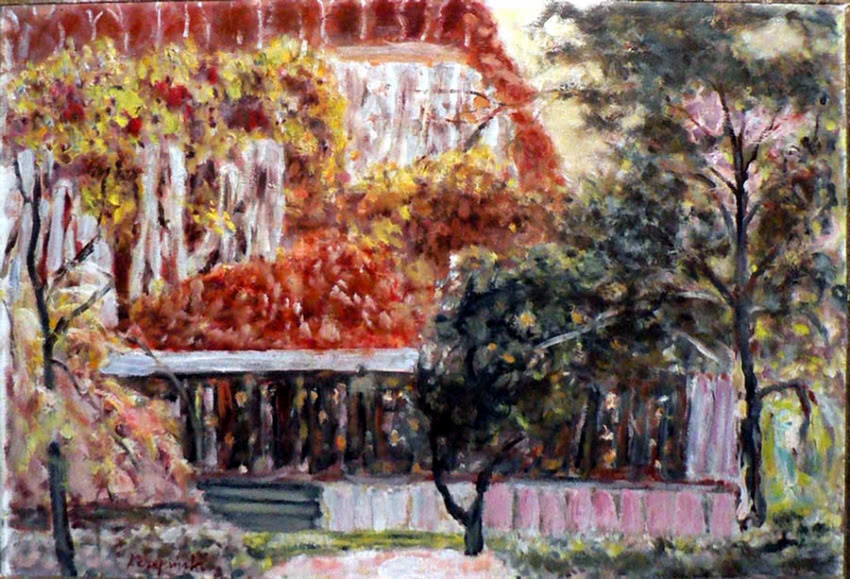 Czesław Rzepiński, "Ogród skalny", olej, płótno,...