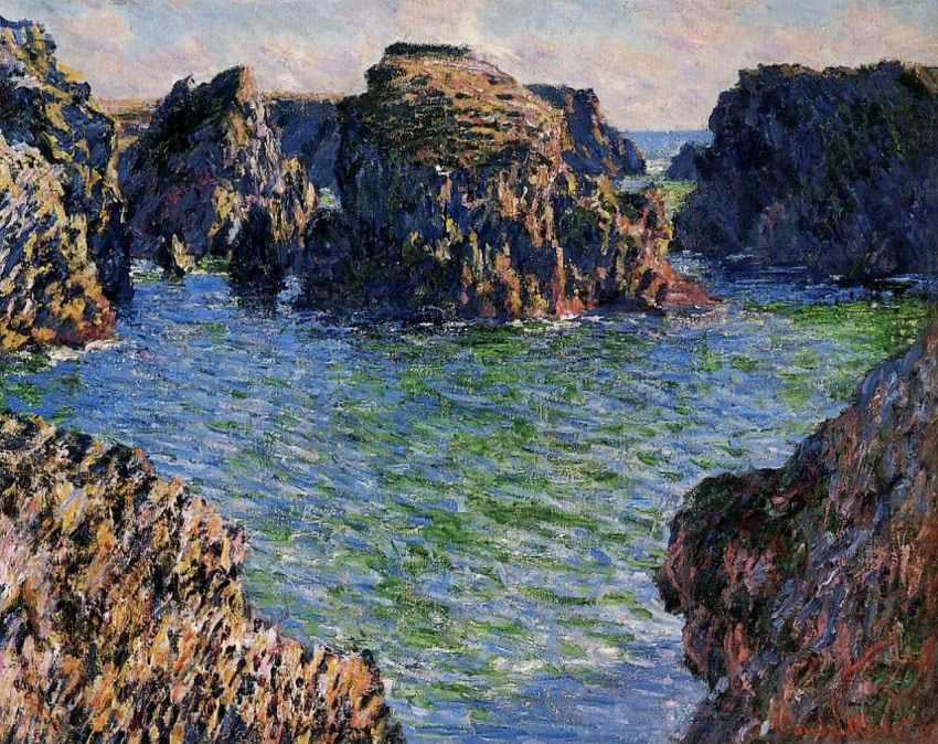 Claude Monet, "Wejście do portu Goulphar-Belle"