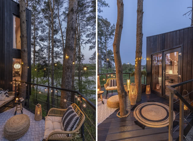 drewniany domek 35m2 z zewnątrz