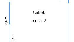 Sypialnia z biurkiem do pracy