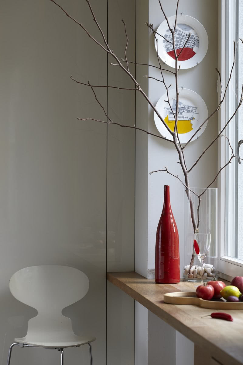 Szeroki kuchenny parapet - można tu nawet...