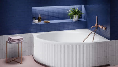 Wanna narożna - wymiary, montaż, zabudowa 