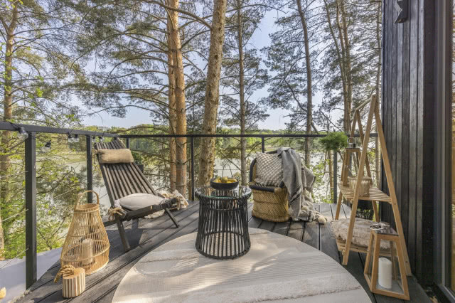 drewniany domek 35m2 z zewnątrz